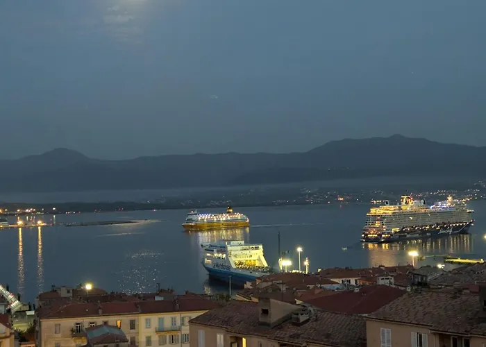Centre Avec Vue Magnifique Sur Le Golfe D'ajaccio; Parking Privé.